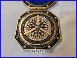 US Navy USS Theodore Roosevelt CVN-71 2017-18 Deployment Hinged Challenge Coin