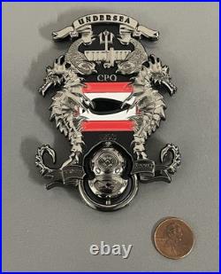 US Navy Undersea Rescue Command CPO Challenge Coin Heavy Metal Rare Style