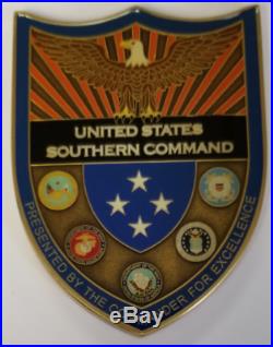 US SOUTHCOM Southern Command Commander's Joint USN USMC Army USAF USCG Coin