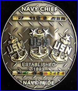 US Special Operations Command SOCOM Navy Chiefs Challenge Coin