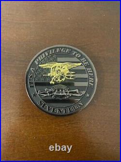 U. S Naval Seal Team seventeen challenge coin