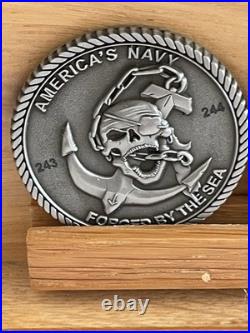 U. S. Navy Challenge Coins With Shelf Display SEAL Team Eight Lone Star State TX