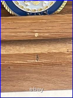 U. S. Navy Challenge Coins With Shelf Display SEAL Team Eight Lone Star State TX