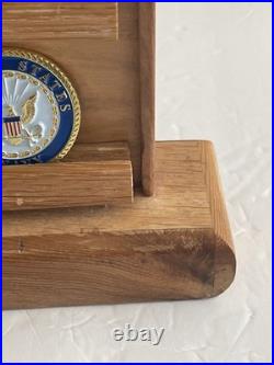 U. S. Navy Challenge Coins With Shelf Display SEAL Team Eight Lone Star State TX