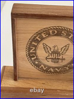 U. S. Navy Challenge Coins With Shelf Display SEAL Team Eight Lone Star State TX