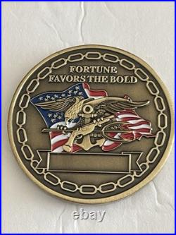 U. S. Navy Challenge Coins With Shelf Display SEAL Team Eight Lone Star State TX