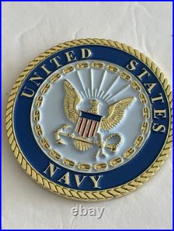 U. S. Navy Challenge Coins With Shelf Display SEAL Team Eight Lone Star State TX