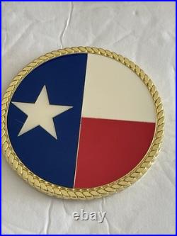 U. S. Navy Challenge Coins With Shelf Display SEAL Team Eight Lone Star State TX