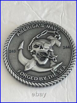 U. S. Navy Challenge Coins With Shelf Display SEAL Team Eight Lone Star State TX
