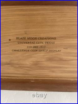 U. S. Navy Challenge Coins With Shelf Display SEAL Team Eight Lone Star State TX