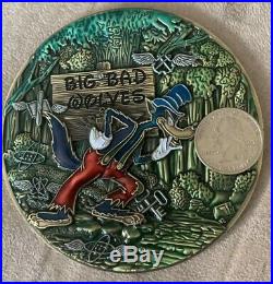 U. S. Navy Disney Aladdin Genie rare Big Bad Wolves Challenge coin 1st variant