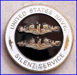 U S Navy Nuclear Submarine Warfare The Silent Service Challenge Coin with case
