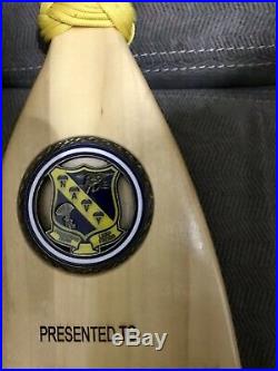 U. S. Navy Parachute Team Leapfrogs Challenge Coin Paddle