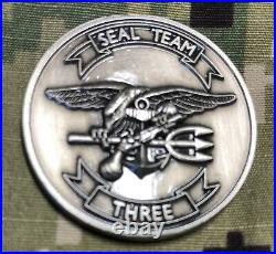 U. S. Navy Seal Team 3 Challenge Coin / Nswc / Jsoc Tier 1
