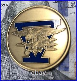 U. S. Navy Seal Team 5 Challenge Coin / Genuine MID 90's MID 2k's / Jsoc Tier 1