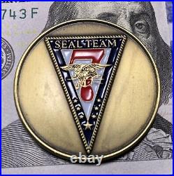 U. S. Navy Seal Team 7 Challenge Coin Genuine / Y2k Ramadi Issue / Watch Video