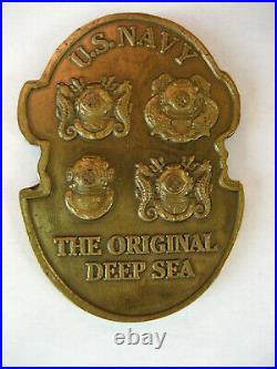 U. S. Navy The Original Deep Sea United States Navy Diving Helmet Challenge Coin