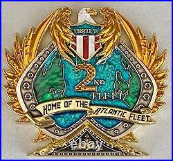 United States Navy 2nd Fleet Norfolk, VA Numbered #275 Challenge Coin