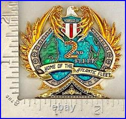 United States Navy 2nd Fleet Norfolk, VA Numbered #275 Challenge Coin