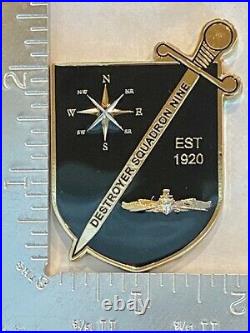United States Navy Destroyer Squadron Nine COMDESRON 9 Challenge Coin