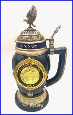 United States Navy Values Heirloom Porcelain Stein