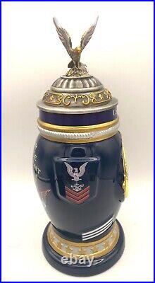 United States Navy Values Heirloom Porcelain Stein