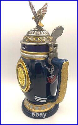 United States Navy Values Heirloom Porcelain Stein