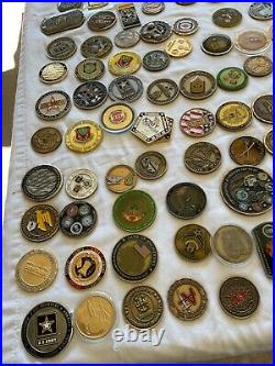 Us Army Usn Usaf Challenge Coins 200 Plus General Abn Infantry Extra Duplicates