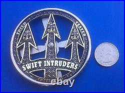 Us Navy Challenge Coin Assualt Craft Unit 5 (acu-5) Swift Intruders Chief Cpo