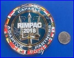 Us Navy Challenge Coin Carrier Air Wing 2 (cvw-2) 2018 Rimpac Spinner