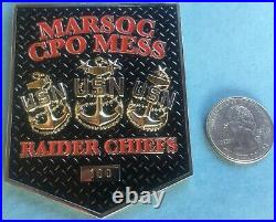 Us Navy Challenge Coin Corpsman Fleet Marine Force (fmf) Marsoc Chief Cpo