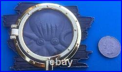 Us Navy Challenge Coin Kraken Porthole Chiefs Mess / Cpo / Serialized