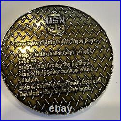 Us Navy Challenge Coin Kwiki Boot Polish / Chiefs Mess / Cpo