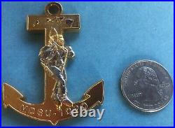 Us Navy Challenge Coin Mobile Diving & Salvage Unit One (mdsu-1) Cpo
