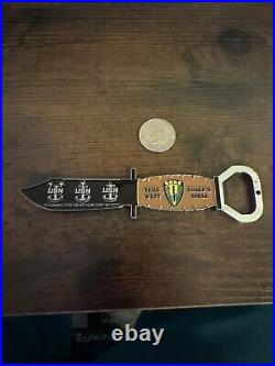 Us Navy Challenge Coin Sere West Chiefs Mess / Cpo / K-bar Knife