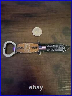 Us Navy Challenge Coin Sere West Chiefs Mess / Cpo / K-bar Knife