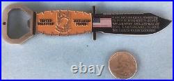 Us Navy Challenge Coin Sere West Chiefs Mess / Cpo / K-bar Knife