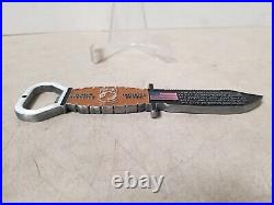 Us Navy Challenge Coin Sere West Chiefs Mess / Cpo / K-bar Knife