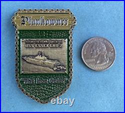 Us Navy Challenge Coin Uss Essex (lhd-2) Plankowner