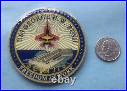 Us Navy Challenge Coin Uss George H. W. Bush (cvn-77) 2017 Deployment