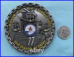 Us Navy Challenge Coin Uss George H. W. Bush (cvn-77) Chief / Cpo