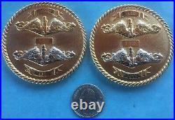 Us Navy Challenge Coin Uss Norfolk (ssn-714) / Serialized Set