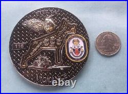 Us Navy Challenge Coin Uss Philippine Sea (cg-58) Chief / Cpo / Serialized