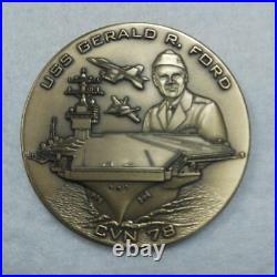 Us Navy Nuclear Aircraft Carrier Cvn78 Gerald Ford Challenge Coin