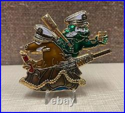Us Navy Seal Freddie The Frog Challenge Coin / Extremely Rare / Serialized