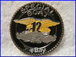 Us Navy Special Boat Team Sbt-12 Seal Support Challenge Coin