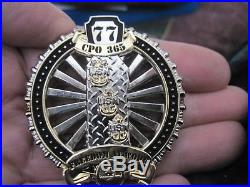 Us Navy Uss George H. W. Bush Cvn 77 Cpo 365 Challenge Coin Very Rare
