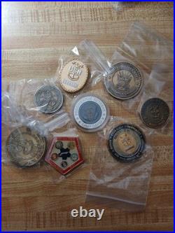 Usn And Other Rare Vintage Challenge Coin Lot See Pics