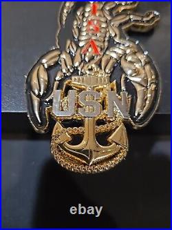 Usn Isa Death Stalkers Huge 4.25 Challenge Coin Awesome