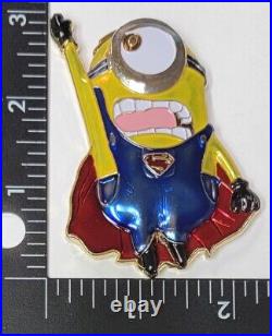 Usn Navy Chief Petty Officer Chiefs Mess Superman Minion Challenge Coin